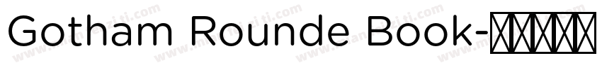 Gotham Rounde Book字体转换